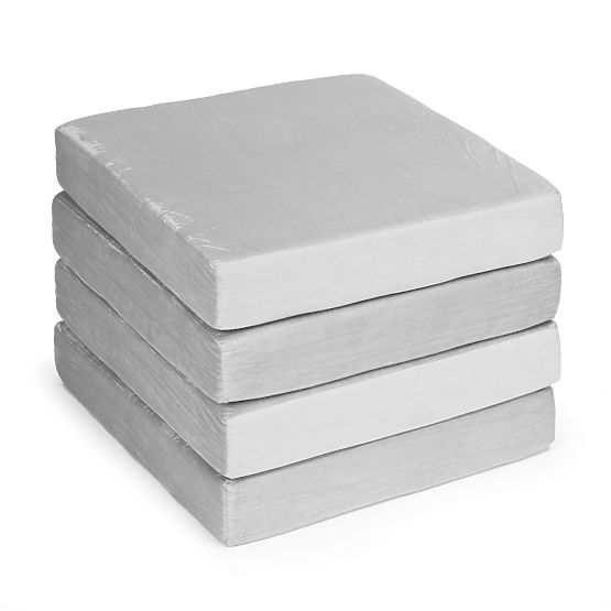 Skladacia modulárna pohovka pre deti veľká 2-miestna DIY 10 mäkkých vankúšov - sivá ECOTOYS