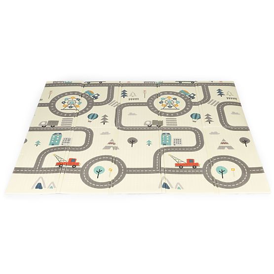 Skladacia obojstranná penová vzdelávacia podložka veľká taška ECOTOYS