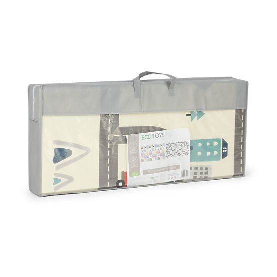 Skladacia obojstranná penová vzdelávacia podložka veľká taška ECOTOYS