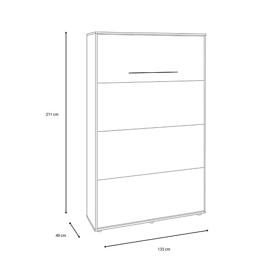Skladacia posteľ KOBI VERTO 120x200 Kašmír 1 ks