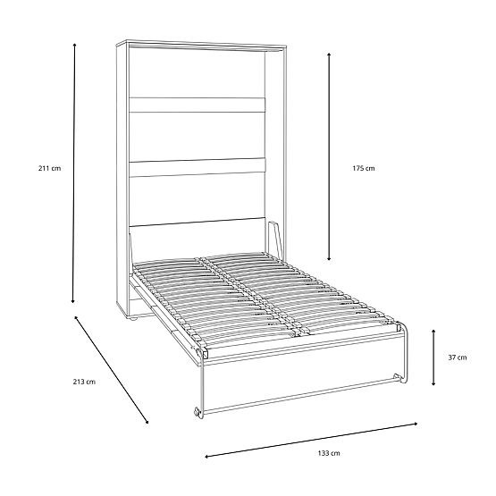 Skladacia posteľ KOBI VERTO 120x200 Kašmír 1 ks