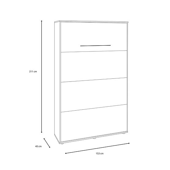 Skladacia posteľ KOBI VERTO 140x200 Kašmír 1 ks