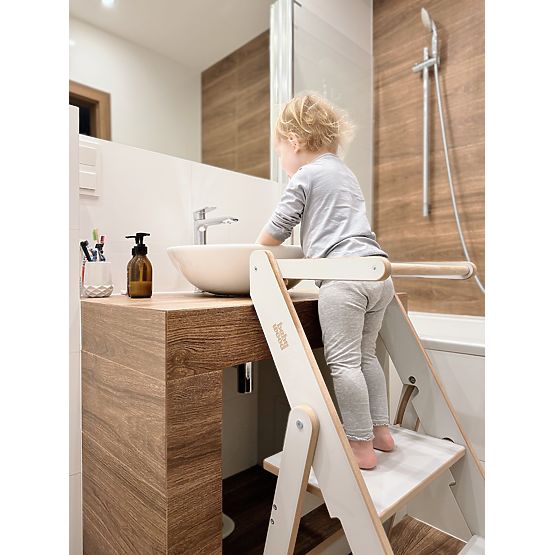 Skladacia učebná veža - sivá