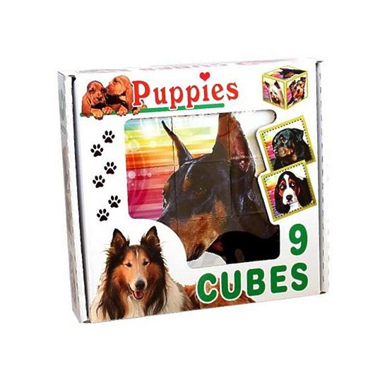 Skladacie obrázkové kocky Puppies Podľa obrázku