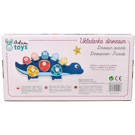 Skladačka maminka dinosaura s číslami