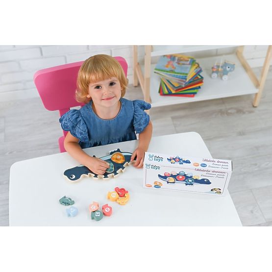 Skladačka maminka dinosaura s číslami