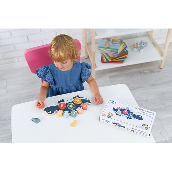 Skladačka maminka dinosaura s číslami