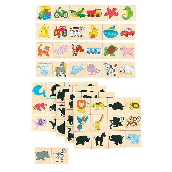 Skladačka puzzle nájdi tieň