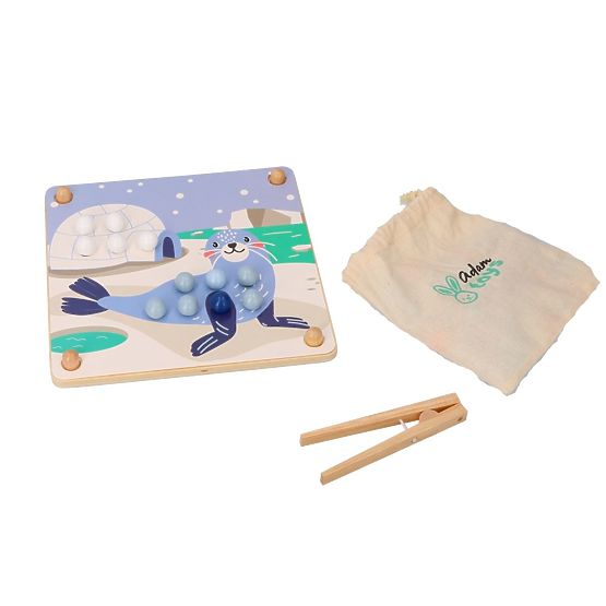 Skladačka s guľôčkami Chyť a zostav arktické zvieratá