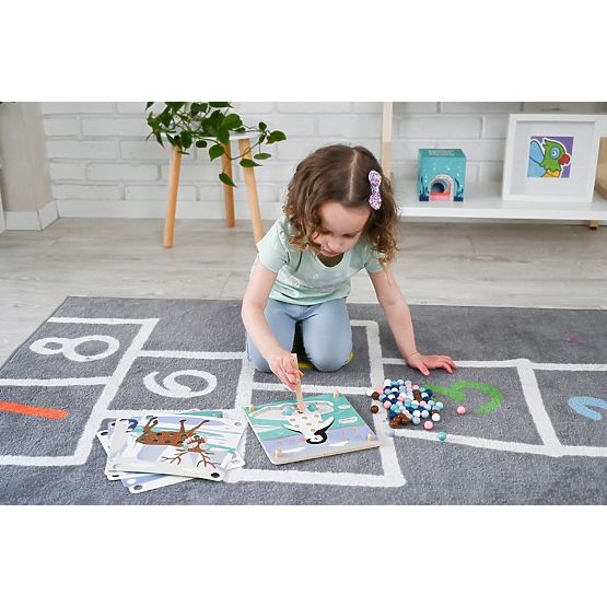 Skladačka s guľôčkami Chyť a zostav arktické zvieratá