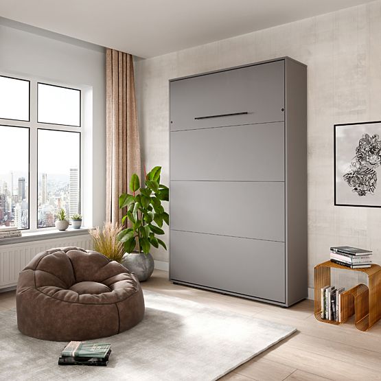 Sklápacia posteľ KOBI VERTO 160x200 Sivá 1 ks