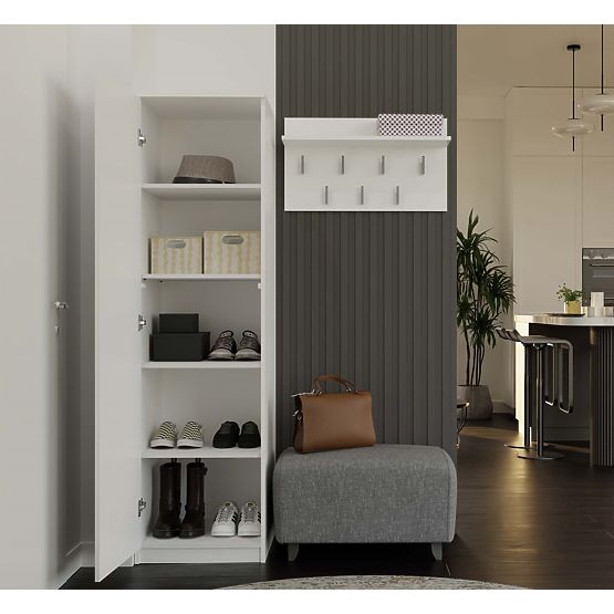 Skriňa Malwa SD-50 so Zrkadlom BIELA