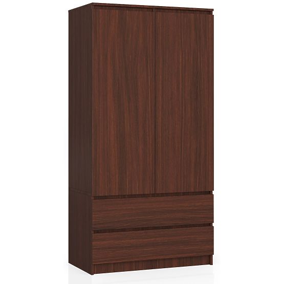 SKRIŇA S 90 cm 2 DVERÍ 2 ZÁSUVKY PK WENGE