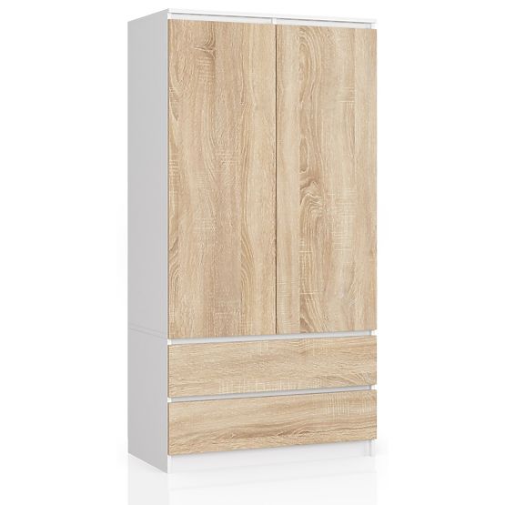 SKRIŇA S90 2D 2SZ CLP PK BIELA / SONOMA