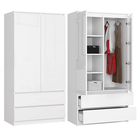 SKRIŇA S90 2D 2SZ CLP PK BIELY LESK