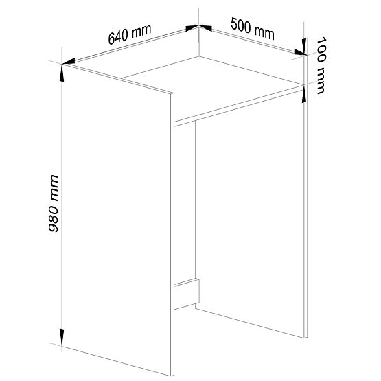 SKRINKA NA PRÁČKU FIN DUB SONOMA / BIELA