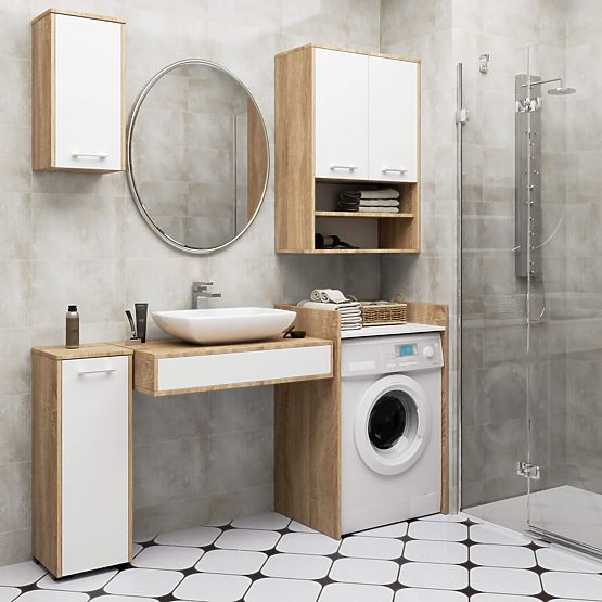 SKRINKA NA PRÁČKU FIN DUB SONOMA / BIELA