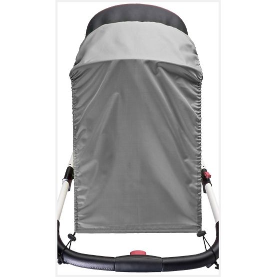 Slnečná clona na kočík CARETERO grey Sivá