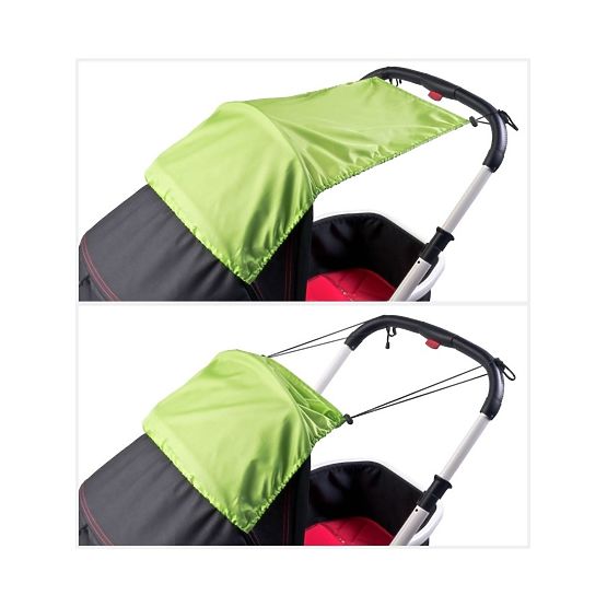 Slnečná clona na kočík CARETERO grey Sivá