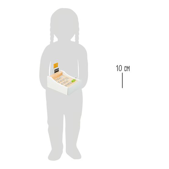 Small Foot Drevená evidenčná pokladňa biela