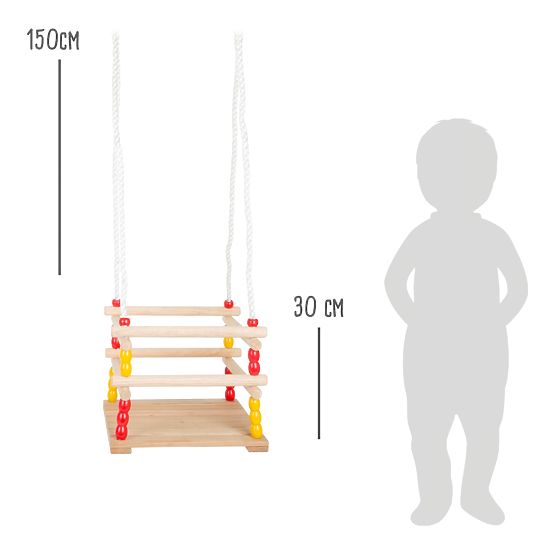 small foot Drevená hojdačka pre menšie deti