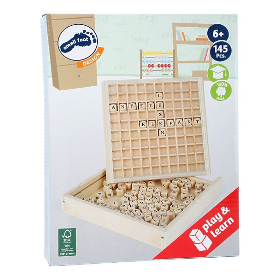 Small Foot drevená hra Tvorenie s písmenkami