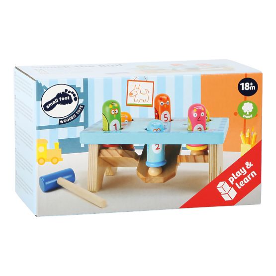 Small Foot Drevená hra zatĺkaj vtáka