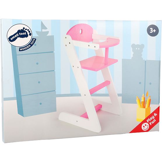 small foot Drevená jedálenská stolička pre bábiku dream