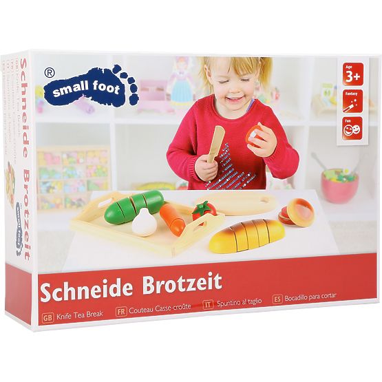small foot Drevená krájacia desiata