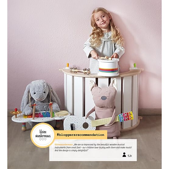 small foot Drevená muzikálna hudobná sada s bodkami