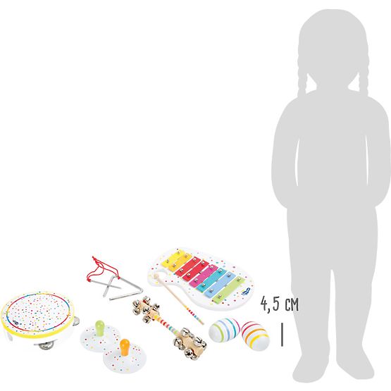 small foot Drevená muzikálna hudobná sada s bodkami