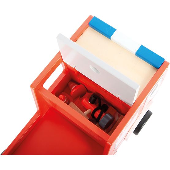 small foot Drevené hasičské auto