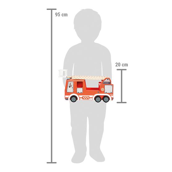 small foot Drevené hasičské auto