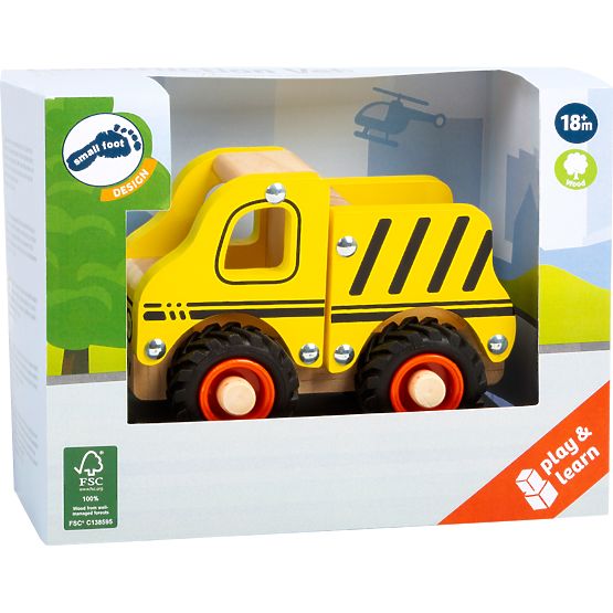small foot Drevené stavebné vozidlo