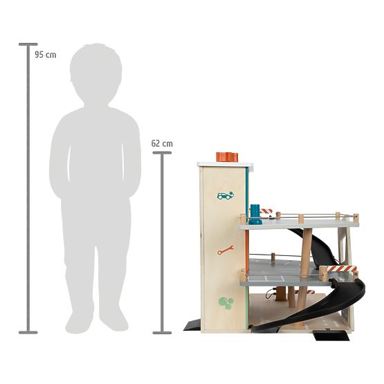 small foot Drevené závodné parkovisko