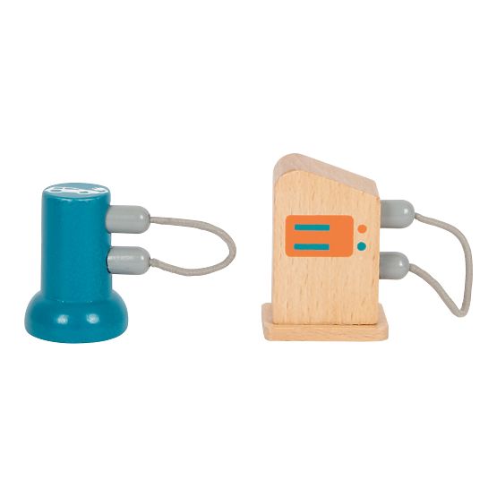 small foot Drevené závodné parkovisko