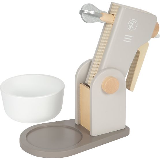 small foot Drevený kuchynský robot 2 v 1 Tasty sivý