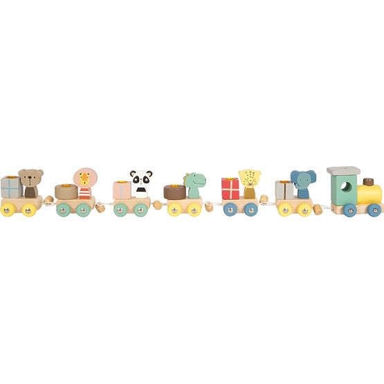small foot Drevený narodeninový vláčik so zvieratkami