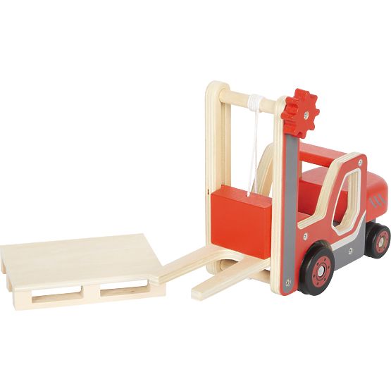 small foot Drevený vysokozdvižný vozík s paletou