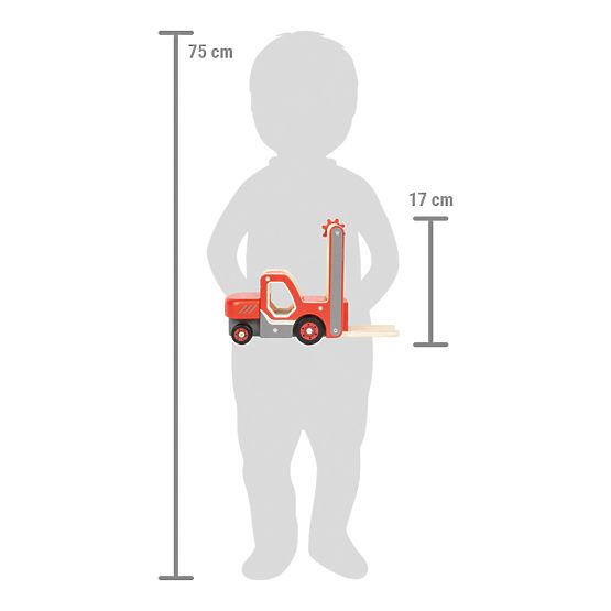 small foot Drevený vysokozdvižný vozík s paletou