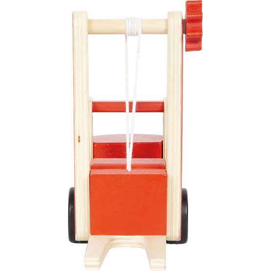 small foot Drevený vysokozdvižný vozík s paletou