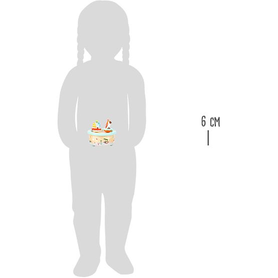 small foot Hracia skrinka so slonom a papagájom