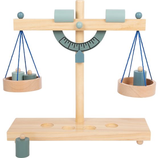 Small Foot Misková váha šedomodrá