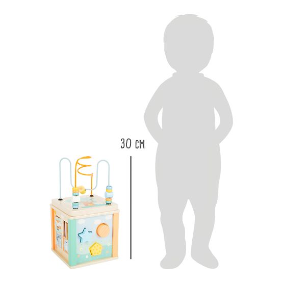 Small Foot Motorická kocka v pastelových farbách