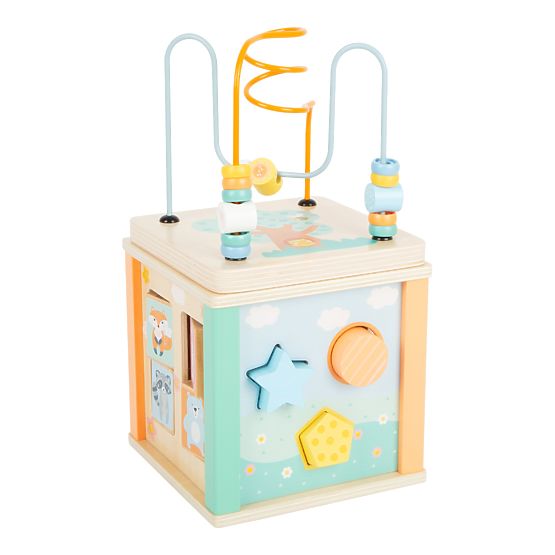 Small Foot Motorická kocka v pastelových farbách