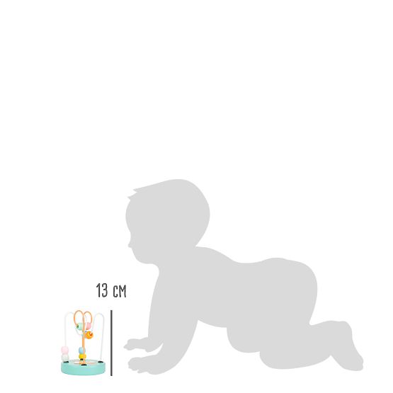 Small Foot Motorický labyrint pastelový Líška