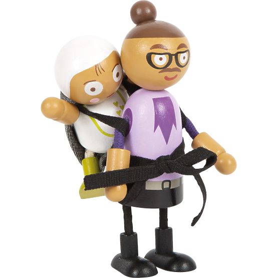 small foot Ohybné bábiky rodina s dieťaťom