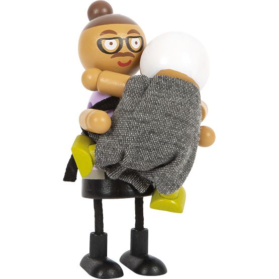 small foot Ohybné bábiky rodina s dieťaťom