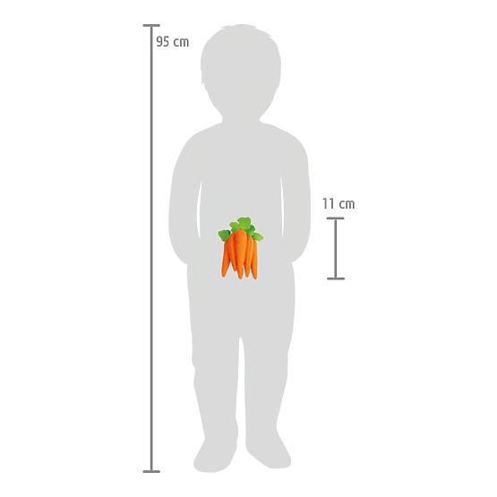 small foot Plstené potraviny mrkva