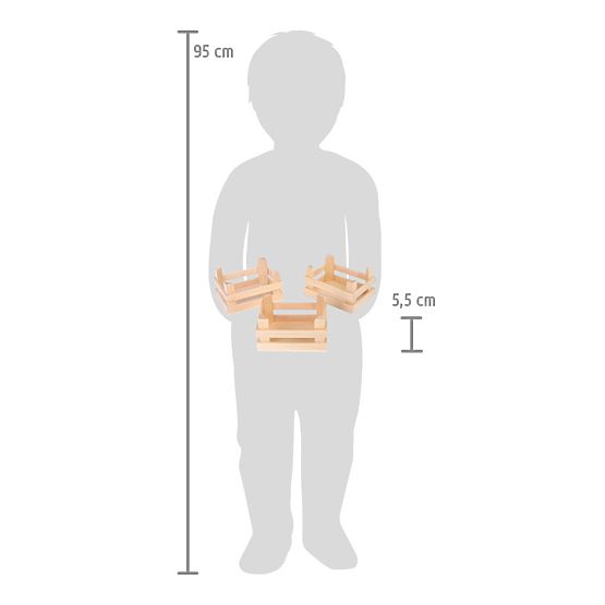 small foot Sada malá prepravka na potraviny 3 ks